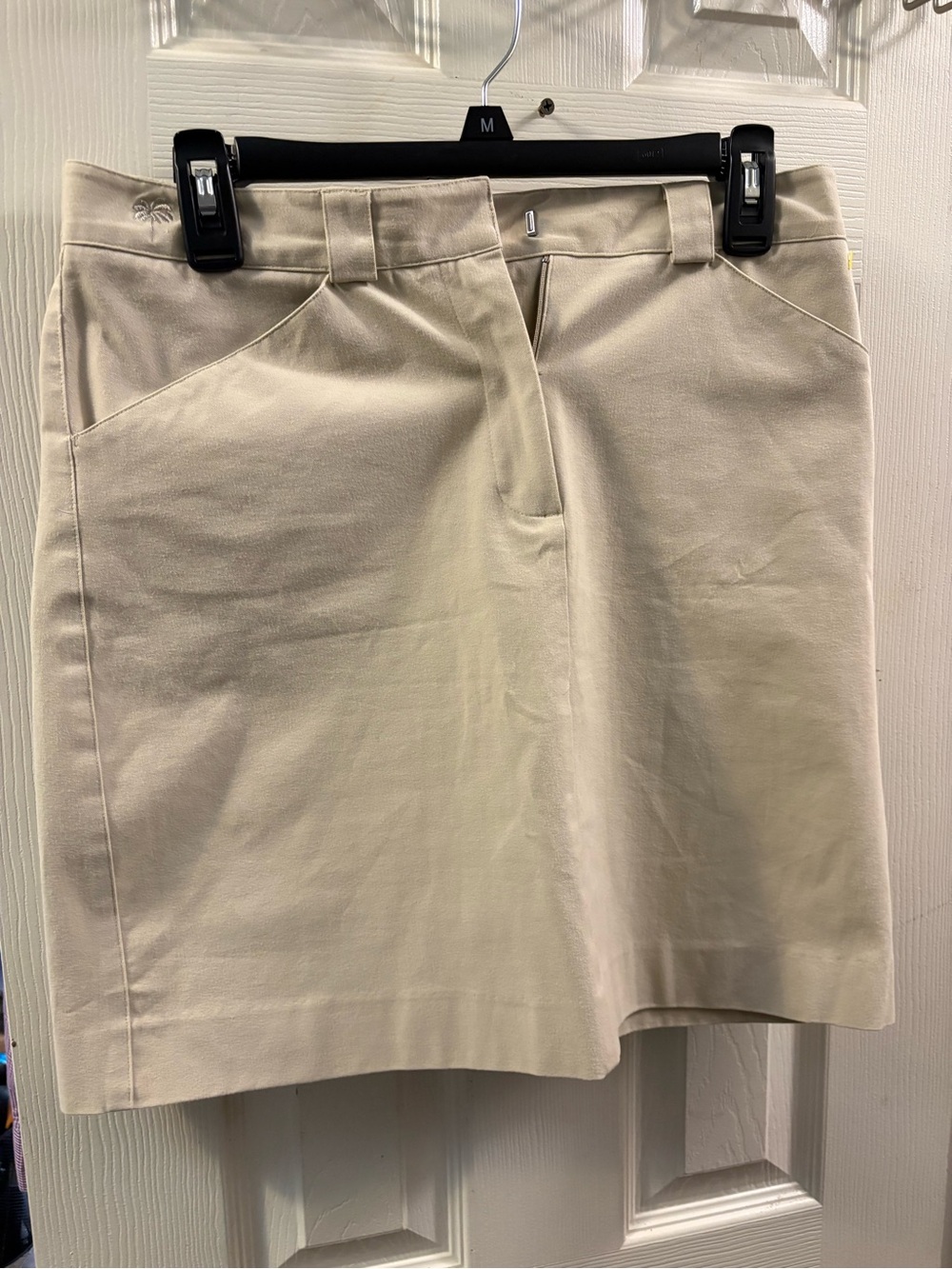 Lilly Pulitzer khaki Skirt with Hidden Zipper Detail